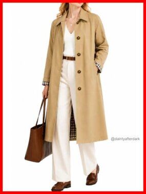 Waterproof Trench Coat Single Breasted Lightweight Packable Rain Coat